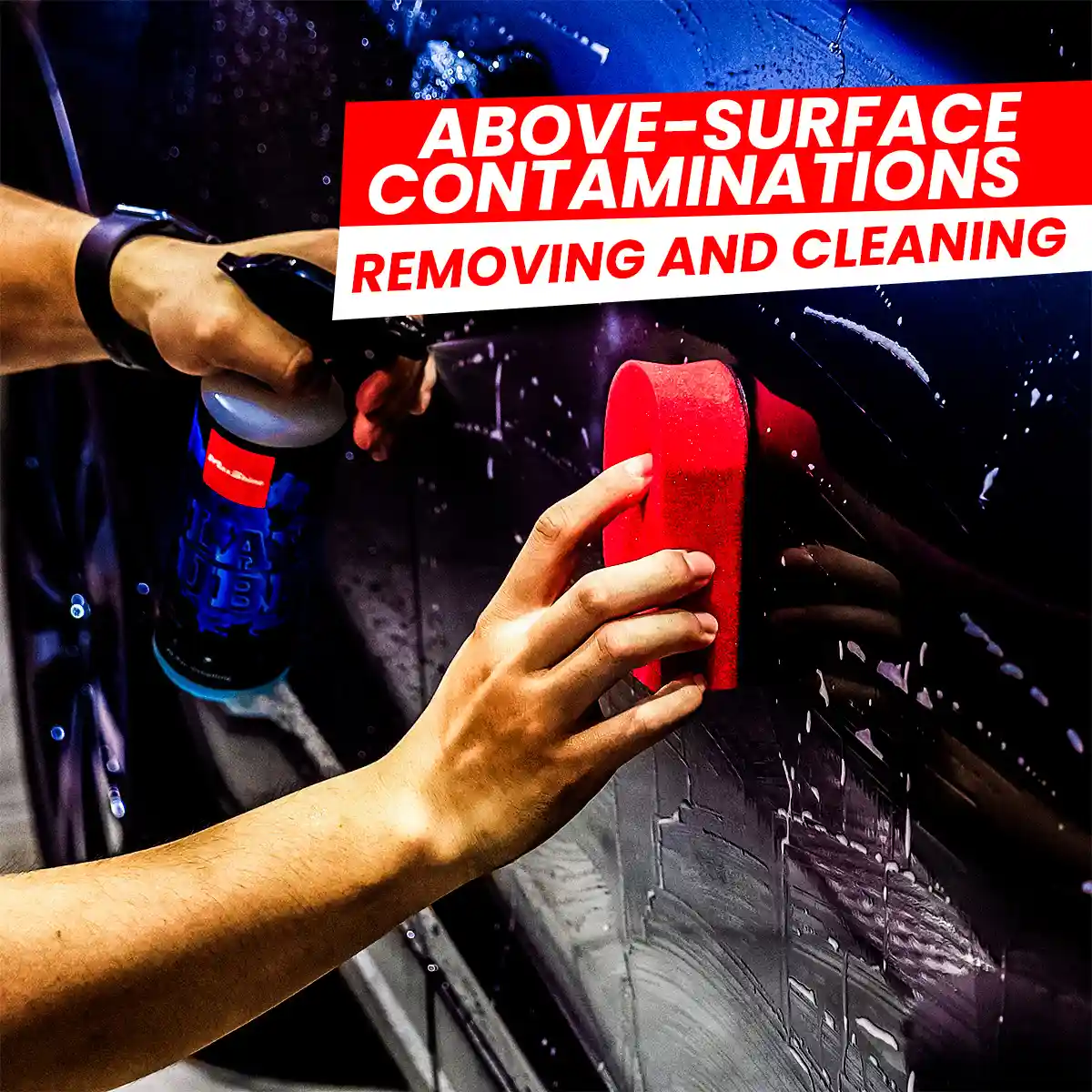 Clay Sponge and Surface Contamination Removal for Car Detailing