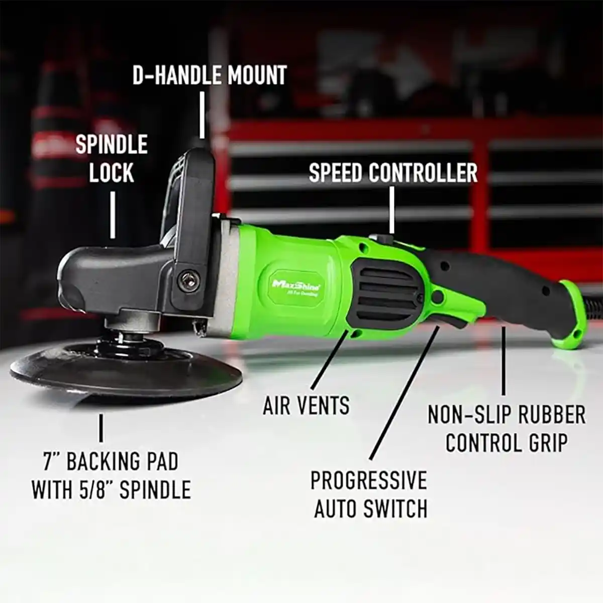 M1300 Pro Rotary Polisher and High-Torque Professional Car Polishing Tool