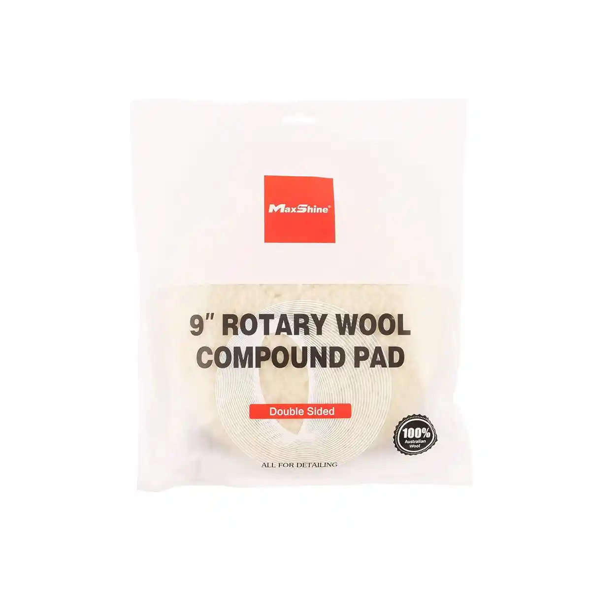 7"" Single Side Australian Wool Pad and Wool Pad for Professional Detailing Tools