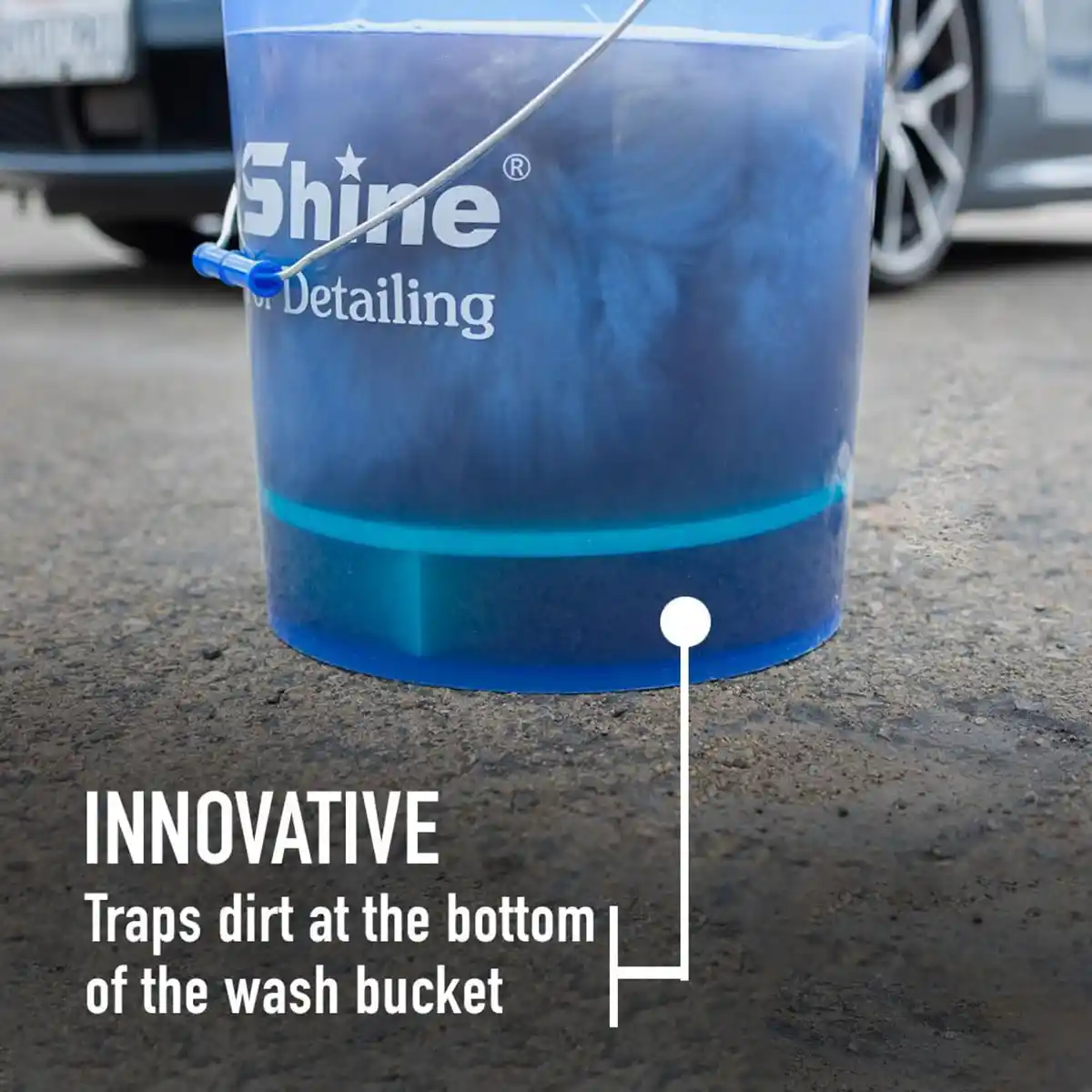 Detailing Bucket - Transparent + Sand Killer Grit