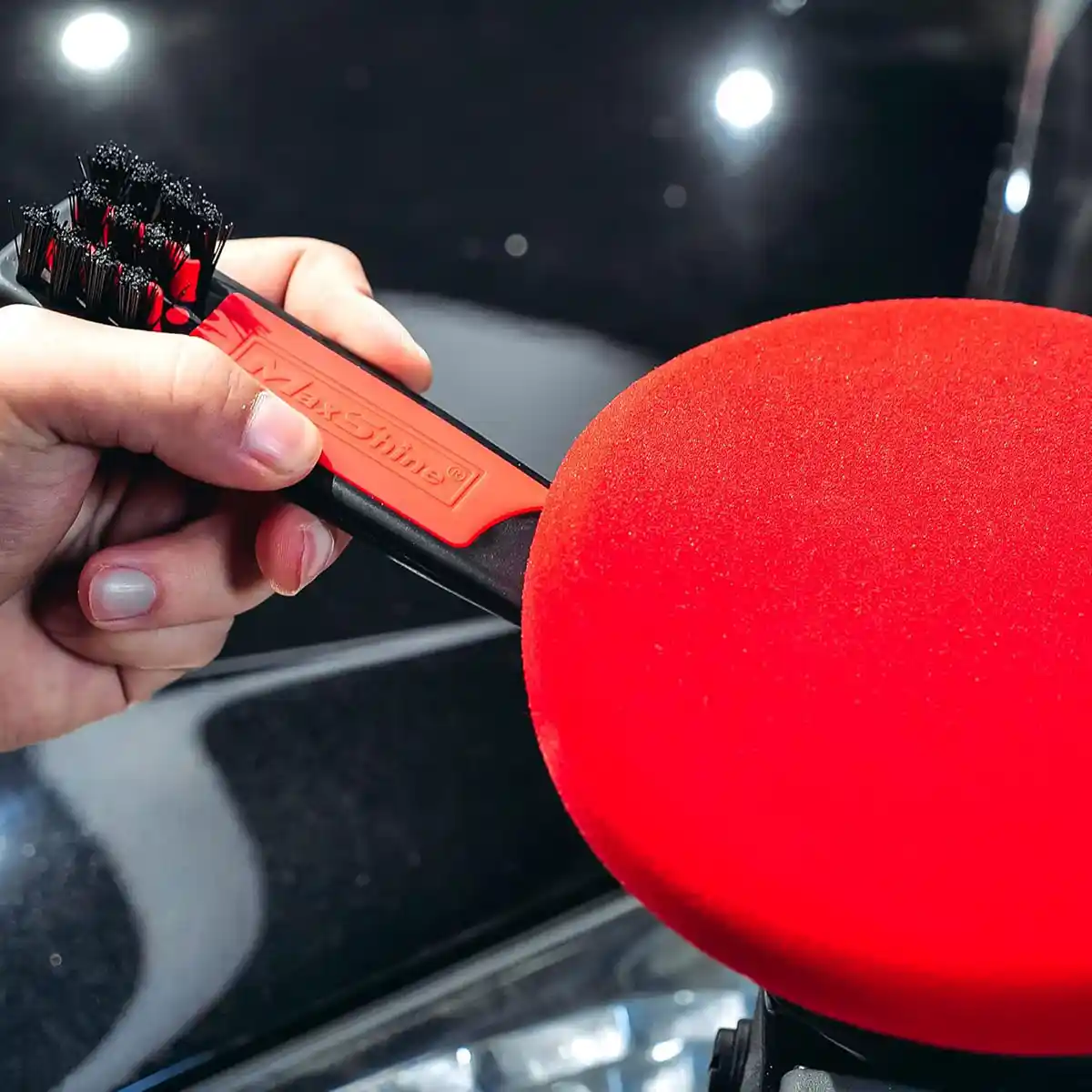 Foam Pad Cleaning Brush and Pad Removal Tool and Brush for Professional Detailing Tools