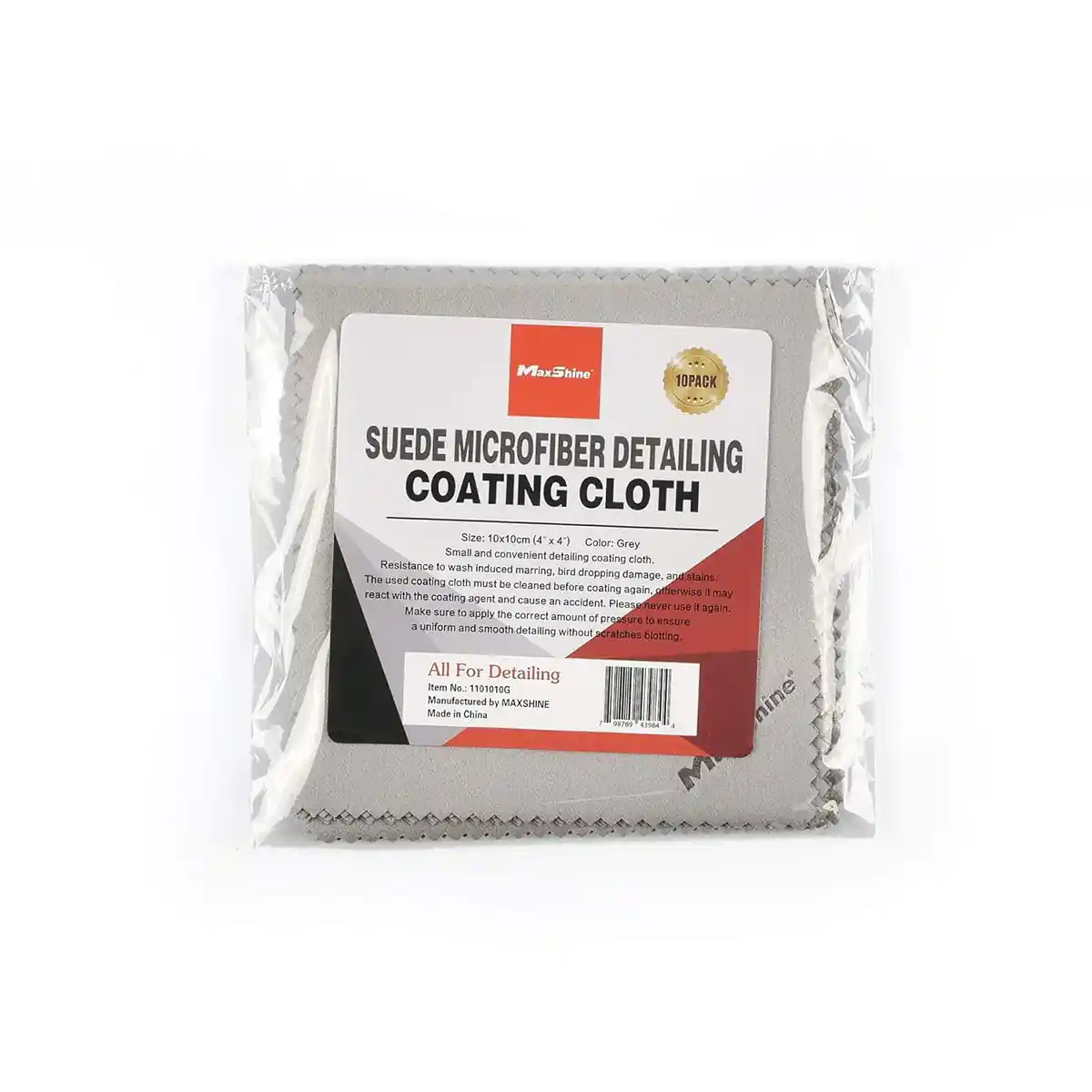 Suede Microfiber Detailing Coating Cloth 10*10cm 10pcs/pack and Cloth for Professional Detailing Tools