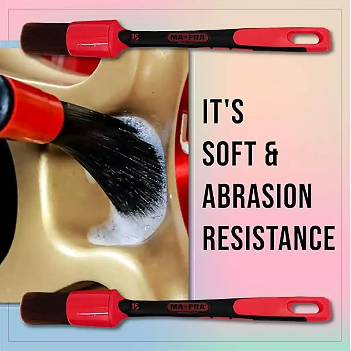 Brush Red - Exterior 24 mm and Brush for Professional Detailing Tools