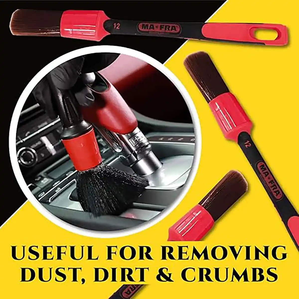 Brush Red - Exterior 16 mm and Brush for Professional Detailing Tools