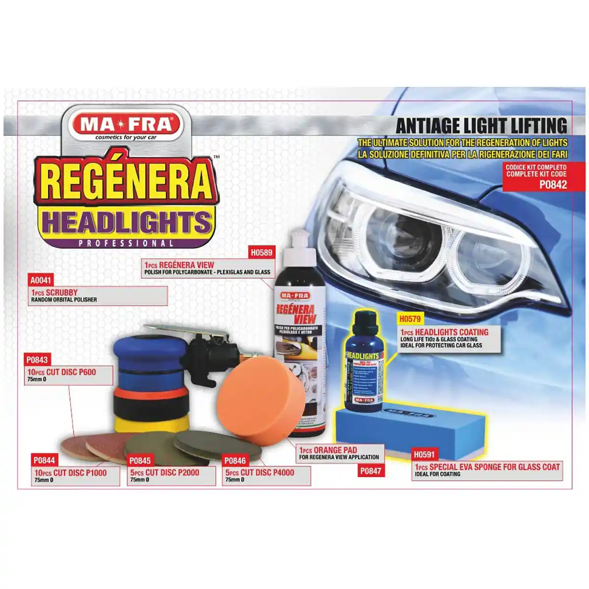 Headlight Kit Professional and Headlight Restoration for Professional Exterior Care