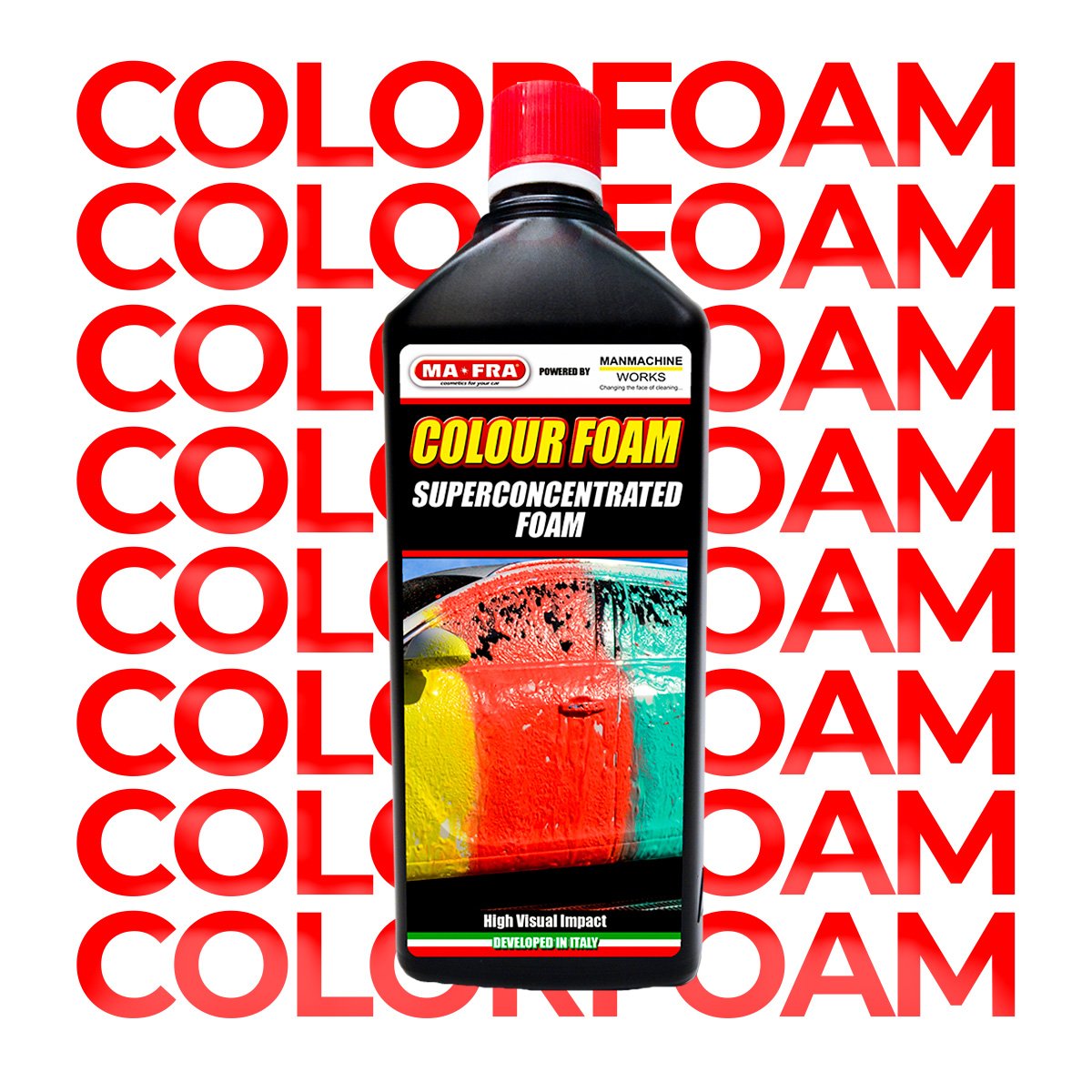 Colour Foam - Red and Foam for Professional Exterior Care